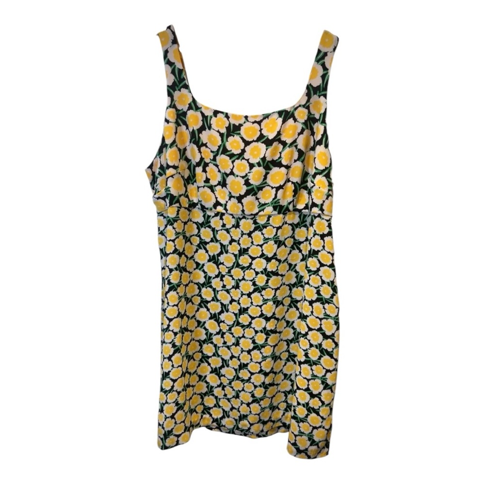 Diane Von Furstenberg Yellow Floral Sundress